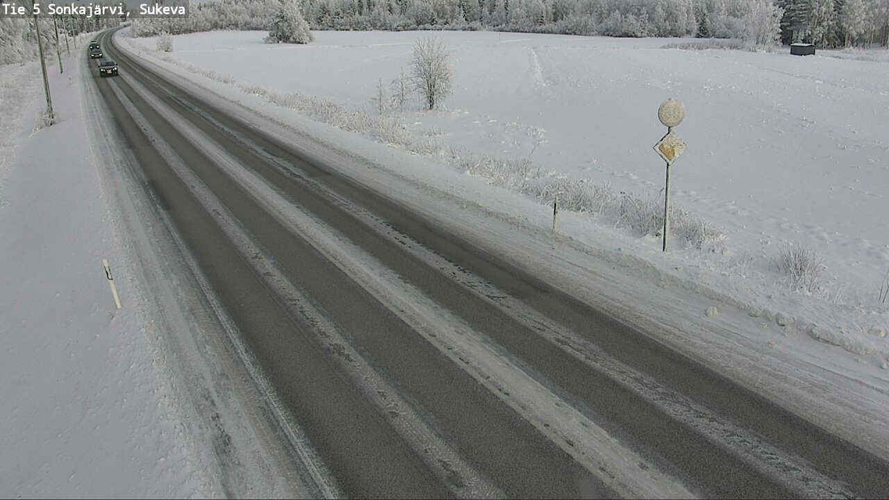 Weather Camera Image Väg 5 Sonkajärvi, Sukeva, Sonkajärvi, Pohjois-Savo