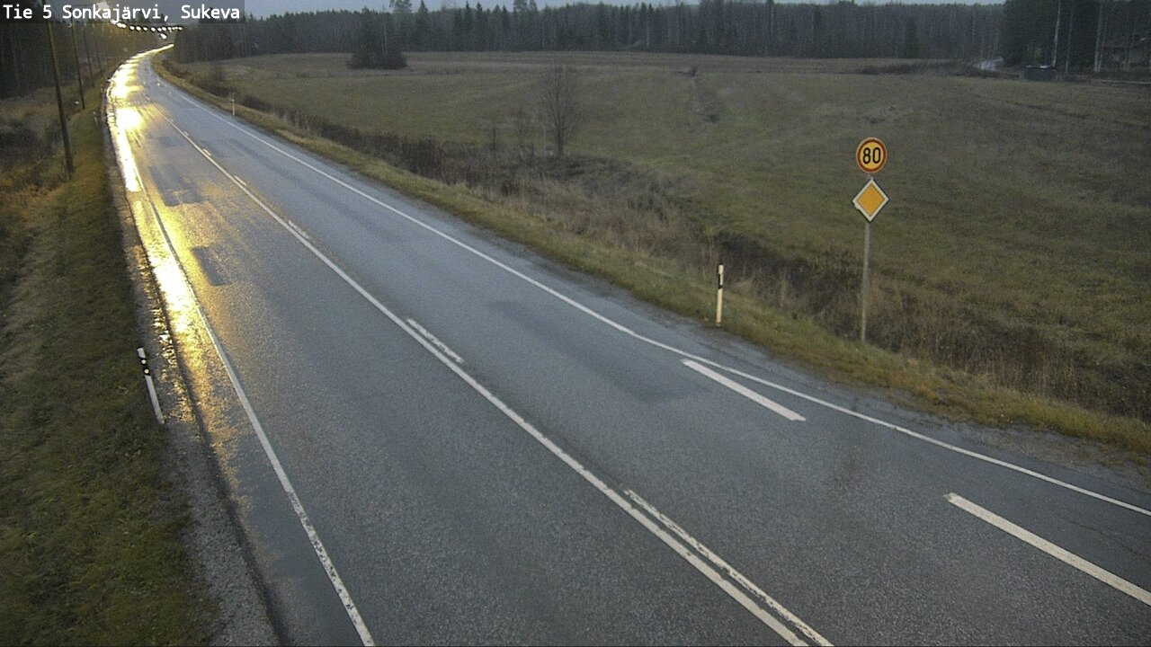 Weather Camera Image Väg 5 Sonkajärvi, Sukeva, Sonkajärvi, Pohjois-Savo