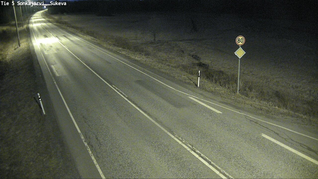 Weather Camera Image Väg 5 Sonkajärvi, Sukeva, Sonkajärvi, Pohjois-Savo