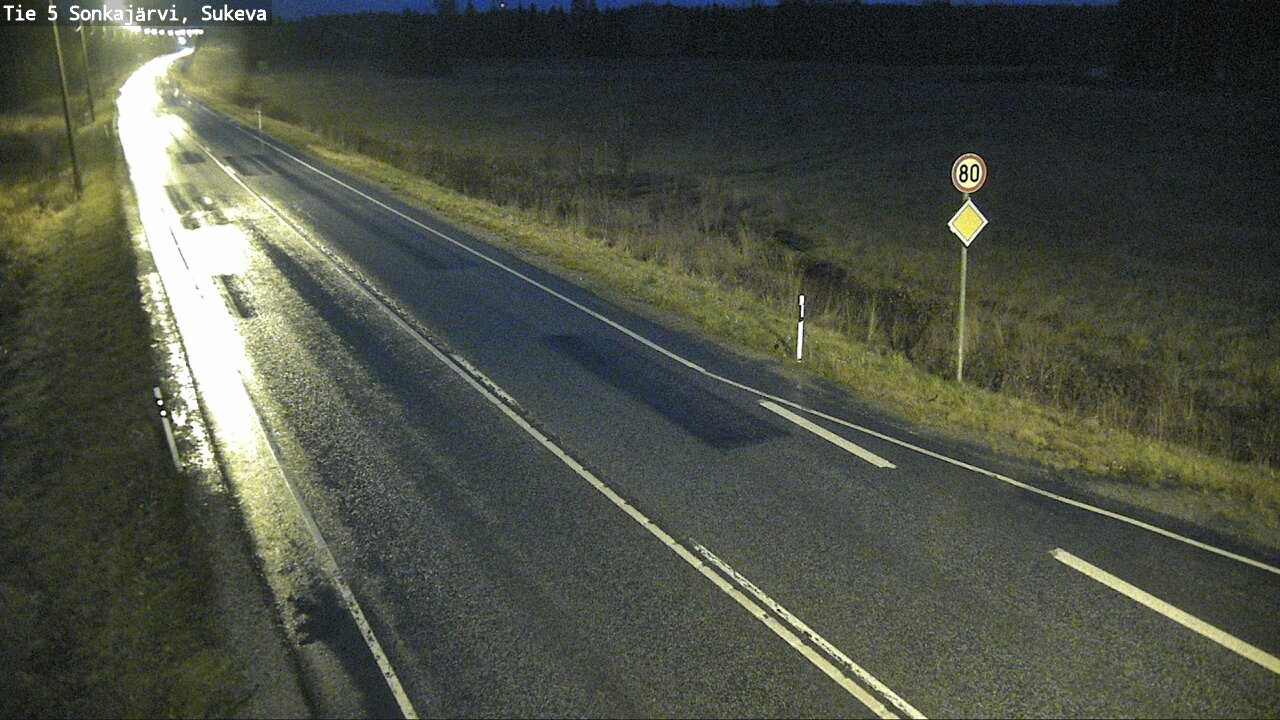 Weather Camera Image Väg 5 Sonkajärvi, Sukeva, Sonkajärvi, Pohjois-Savo