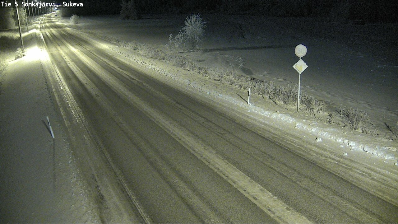 Weather Camera Image Väg 5 Sonkajärvi, Sukeva, Sonkajärvi, Pohjois-Savo