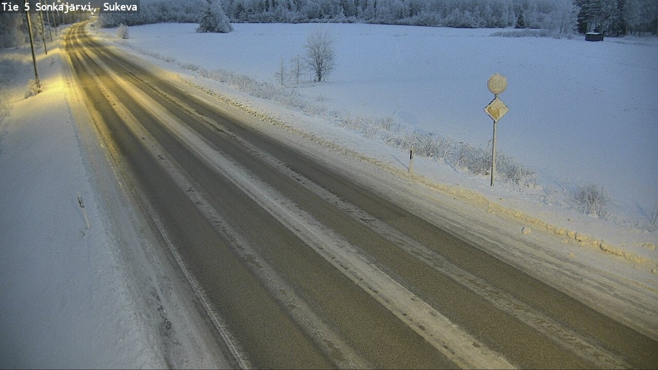 Weather Camera Image Väg 5 Sonkajärvi, Sukeva, Sonkajärvi, Pohjois-Savo