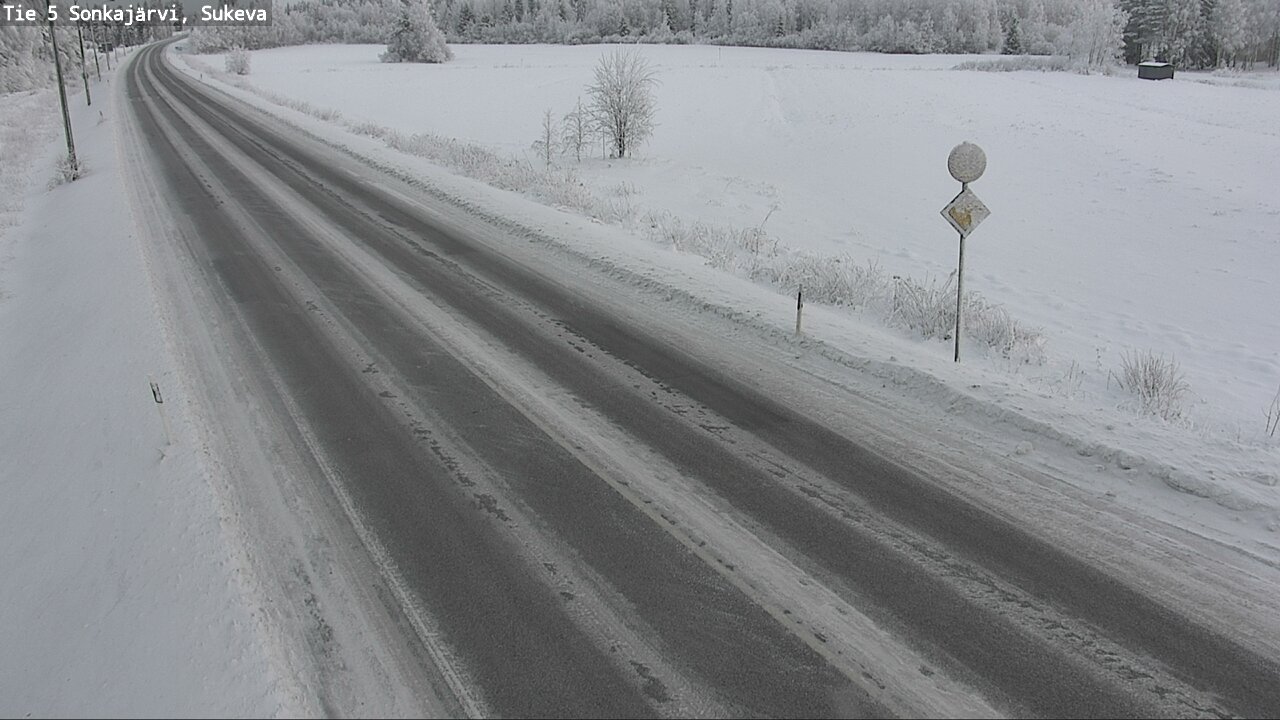 Weather Camera Image Väg 5 Sonkajärvi, Sukeva, Sonkajärvi, Pohjois-Savo