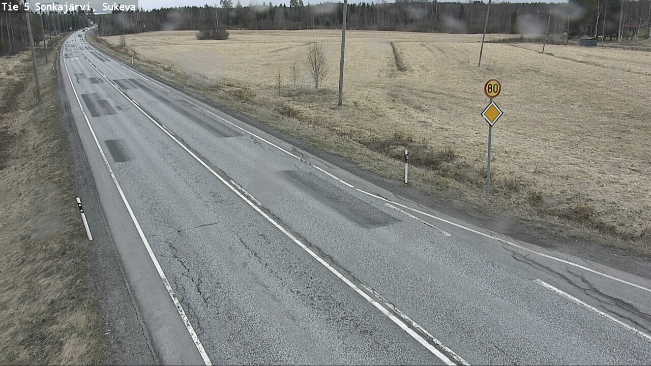 Weather Camera Image Road 5 Sonkajärvi, Sukeva, Sonkajärvi, Pohjois-Savo