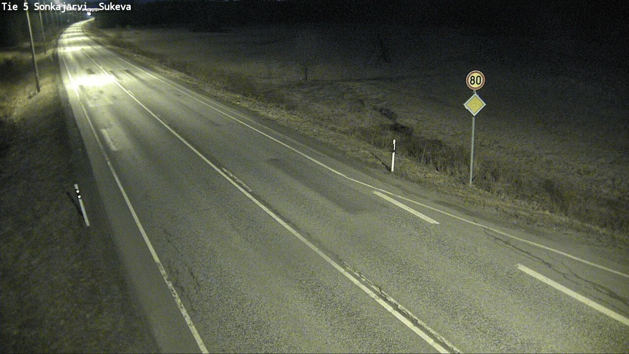Weather Camera Image Väg 5 Sonkajärvi, Sukeva, Sonkajärvi, Pohjois-Savo