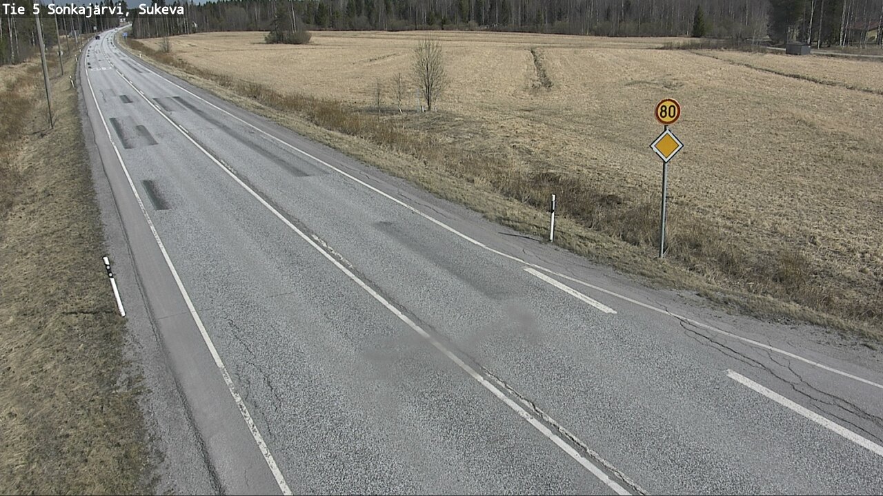 Weather Camera Image Road 5 Sonkajärvi, Sukeva, Sonkajärvi, Pohjois-Savo