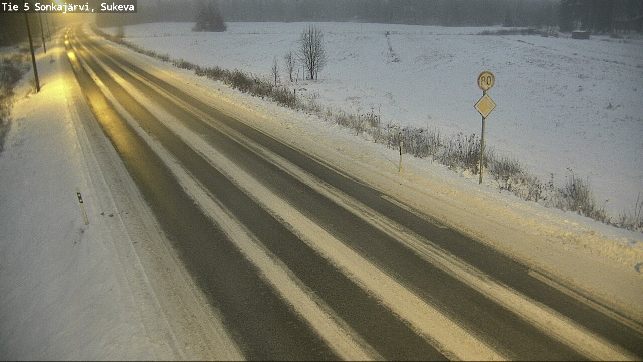 Weather Camera Image Road 5 Sonkajärvi, Sukeva, Sonkajärvi, Pohjois-Savo