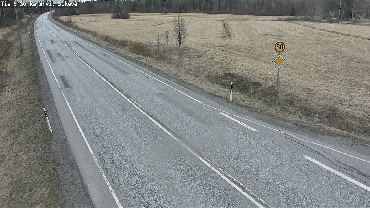 Weather Camera Image Road 5 Sonkajärvi, Sukeva, Sonkajärvi, Pohjois-Savo