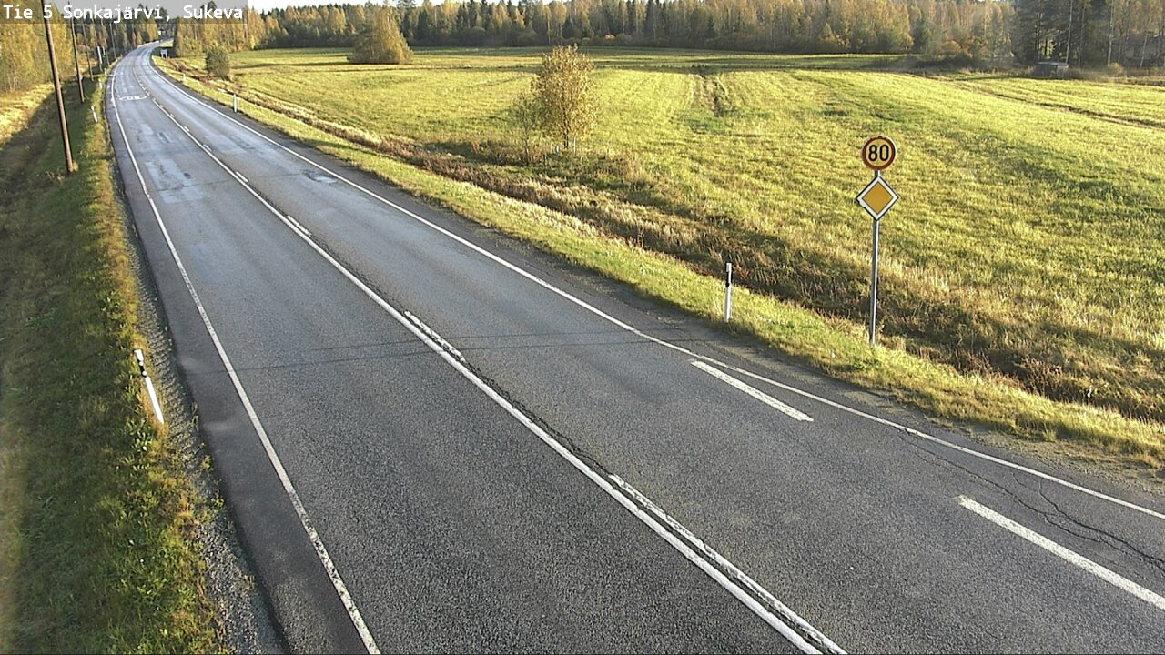 Weather Camera Image Road 5 Sonkajärvi, Sukeva, Sonkajärvi, Pohjois-Savo