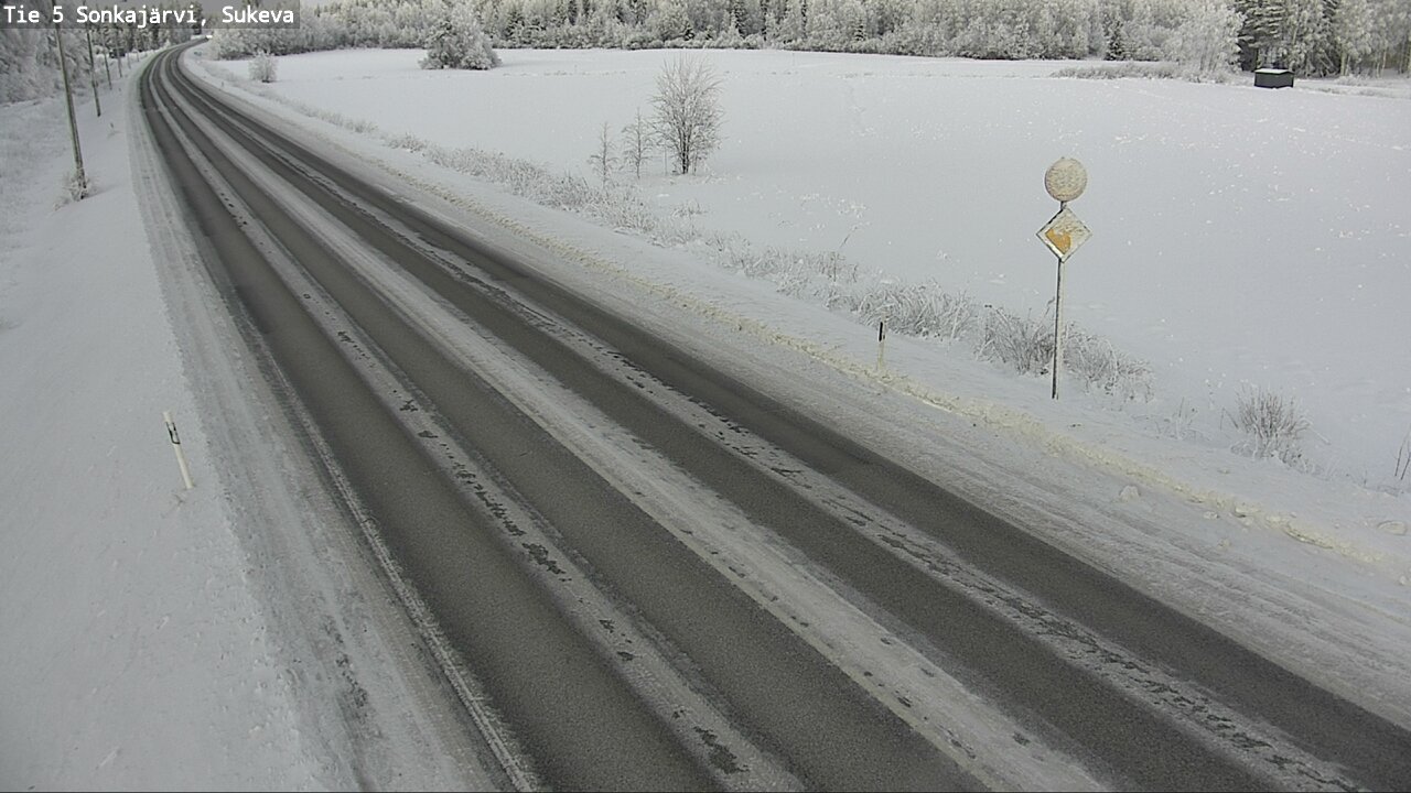 Weather Camera Image Väg 5 Sonkajärvi, Sukeva, Sonkajärvi, Pohjois-Savo