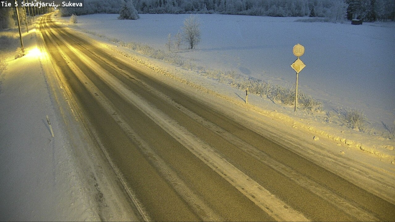 Weather Camera Image Väg 5 Sonkajärvi, Sukeva, Sonkajärvi, Pohjois-Savo