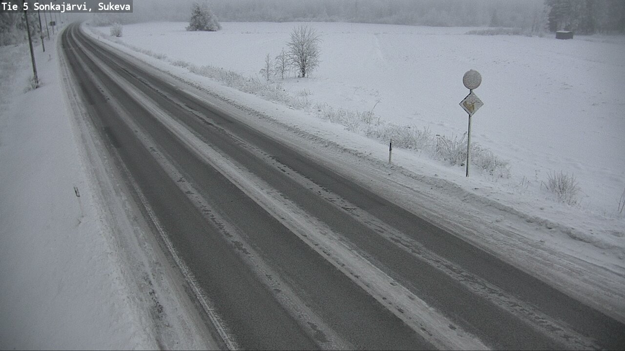 Weather Camera Image Väg 5 Sonkajärvi, Sukeva, Sonkajärvi, Pohjois-Savo