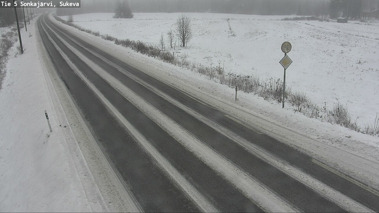 Weather Camera Image Road 5 Sonkajärvi, Sukeva, Sonkajärvi, Pohjois-Savo