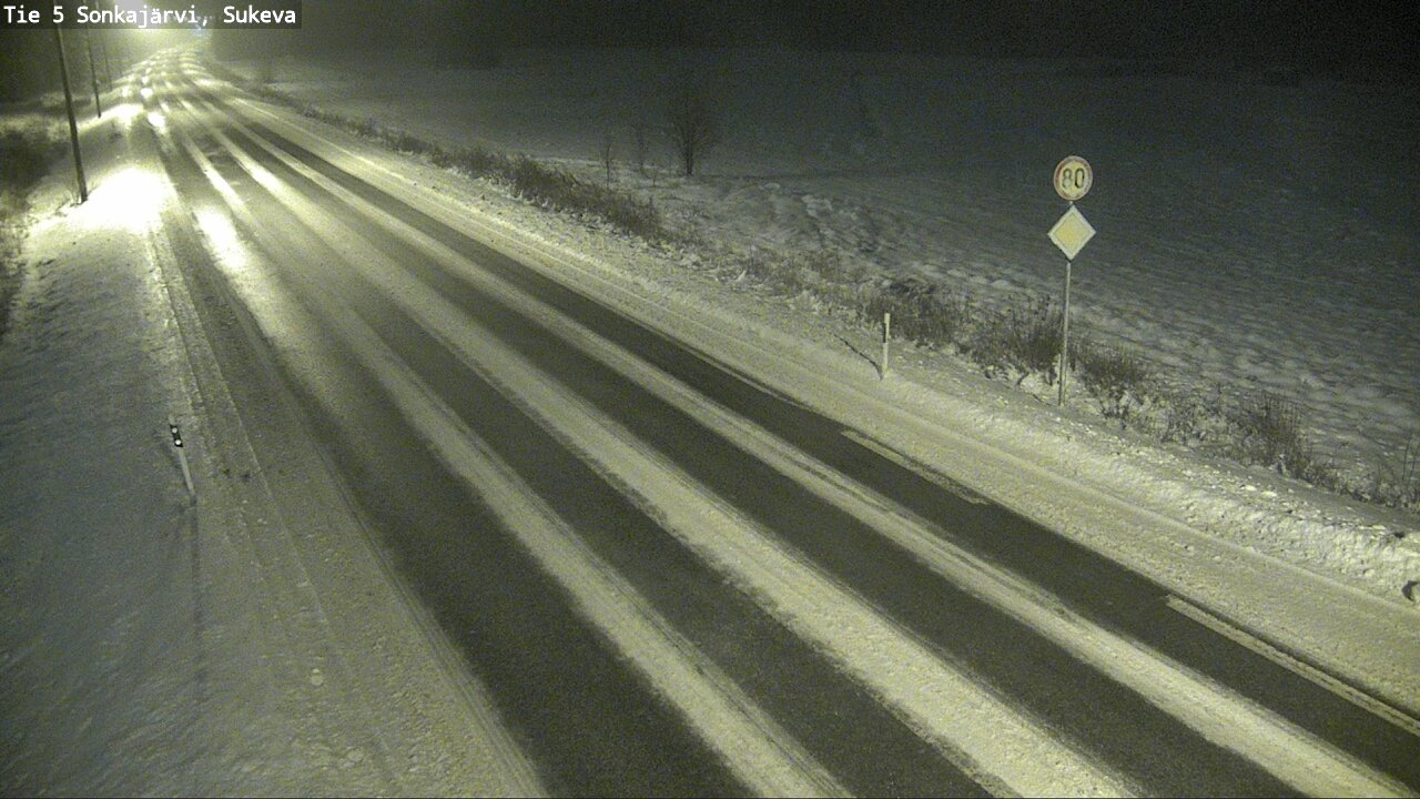 Weather Camera Image Road 5 Sonkajärvi, Sukeva, Sonkajärvi, Pohjois-Savo