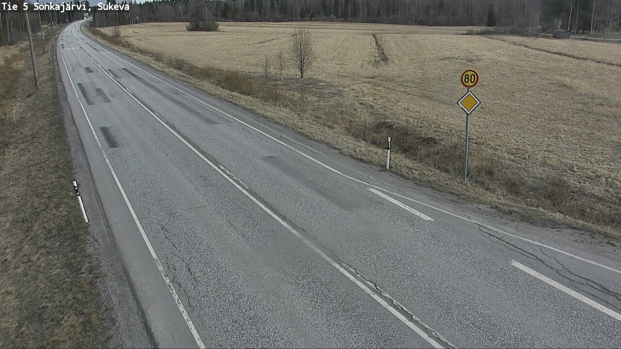 Weather Camera Image Road 5 Sonkajärvi, Sukeva, Sonkajärvi, Pohjois-Savo