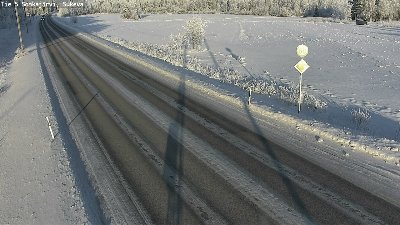 Weather Camera Image Väg 5 Sonkajärvi, Sukeva, Sonkajärvi, Pohjois-Savo