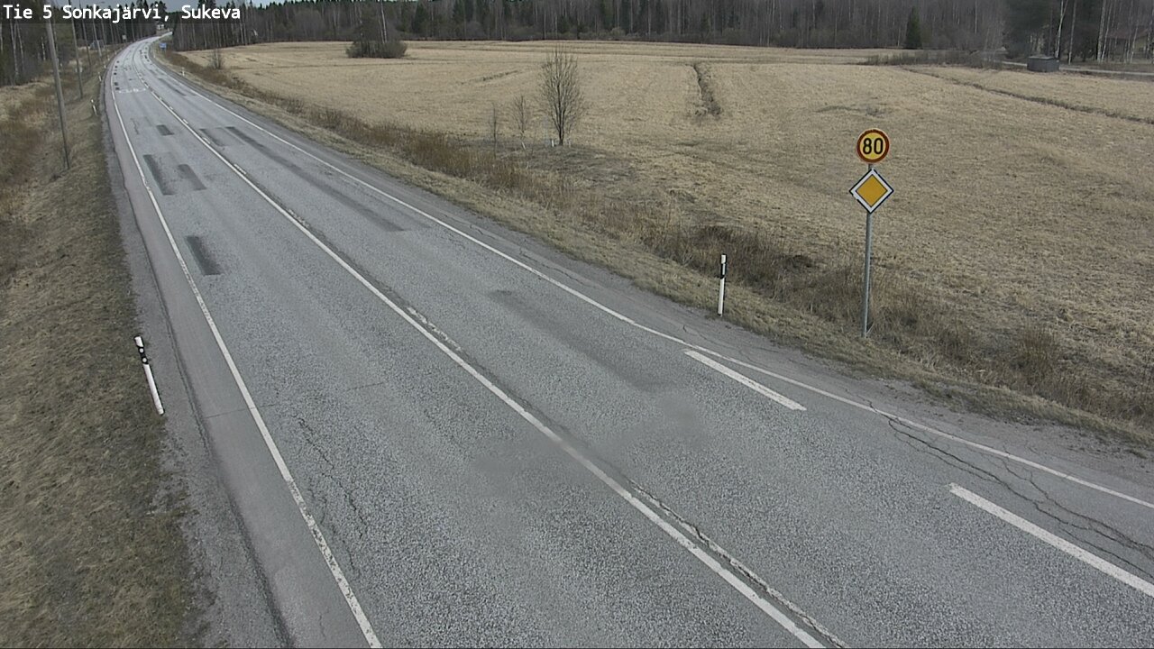 Weather Camera Image Road 5 Sonkajärvi, Sukeva, Sonkajärvi, Pohjois-Savo