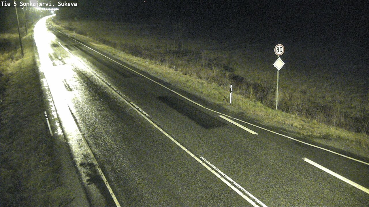 Weather Camera Image Väg 5 Sonkajärvi, Sukeva, Sonkajärvi, Pohjois-Savo