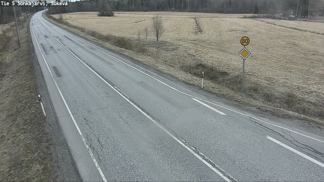 Weather Camera Image Road 5 Sonkajärvi, Sukeva, Sonkajärvi, Pohjois-Savo