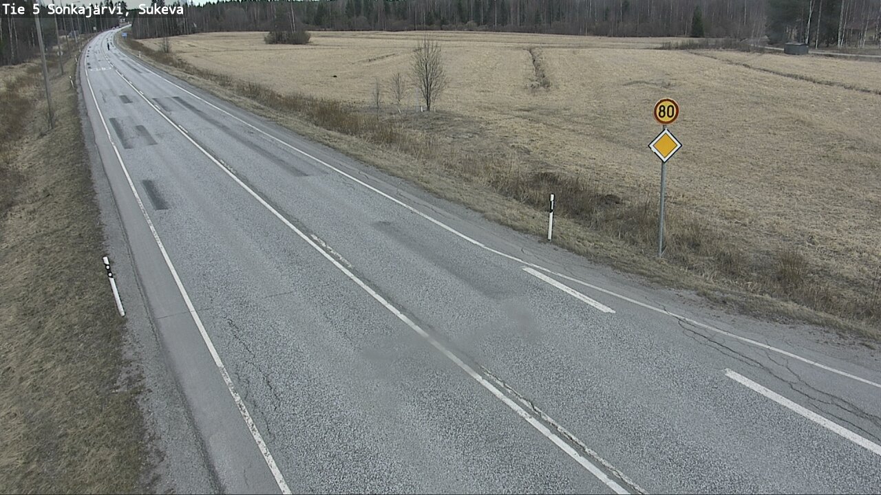 Weather Camera Image Road 5 Sonkajärvi, Sukeva, Sonkajärvi, Pohjois-Savo