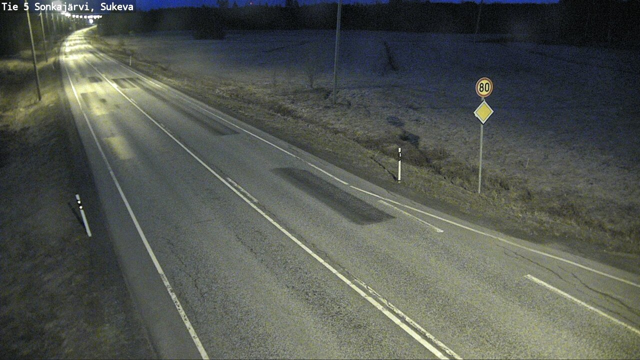 Weather Camera Image Road 5 Sonkajärvi, Sukeva, Sonkajärvi, Pohjois-Savo