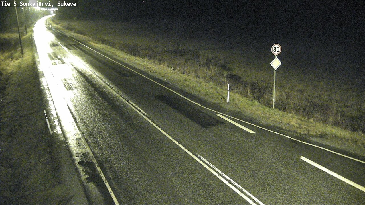 Weather Camera Image Väg 5 Sonkajärvi, Sukeva, Sonkajärvi, Pohjois-Savo