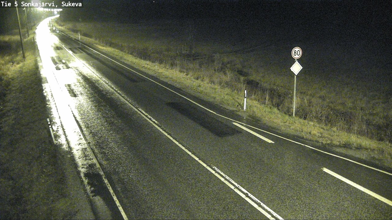 Weather Camera Image Väg 5 Sonkajärvi, Sukeva, Sonkajärvi, Pohjois-Savo