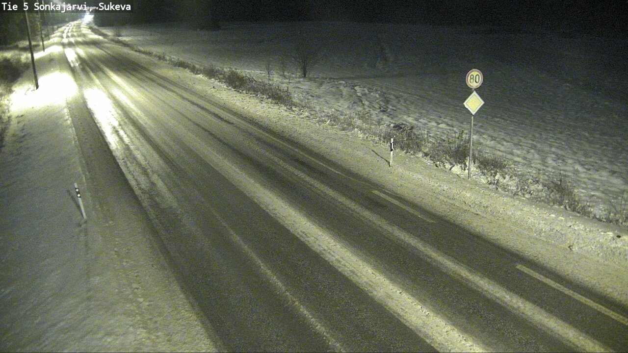 Weather Camera Image Road 5 Sonkajärvi, Sukeva, Sonkajärvi, Pohjois-Savo