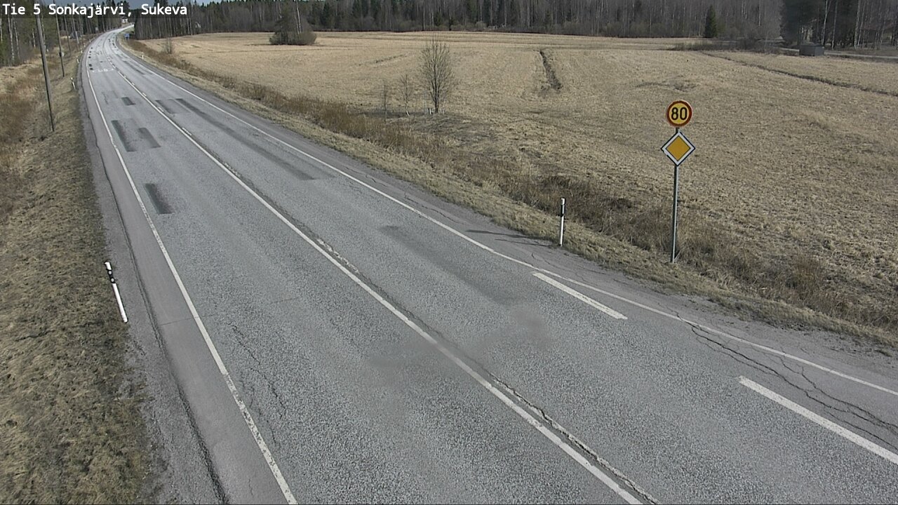 Weather Camera Image Road 5 Sonkajärvi, Sukeva, Sonkajärvi, Pohjois-Savo