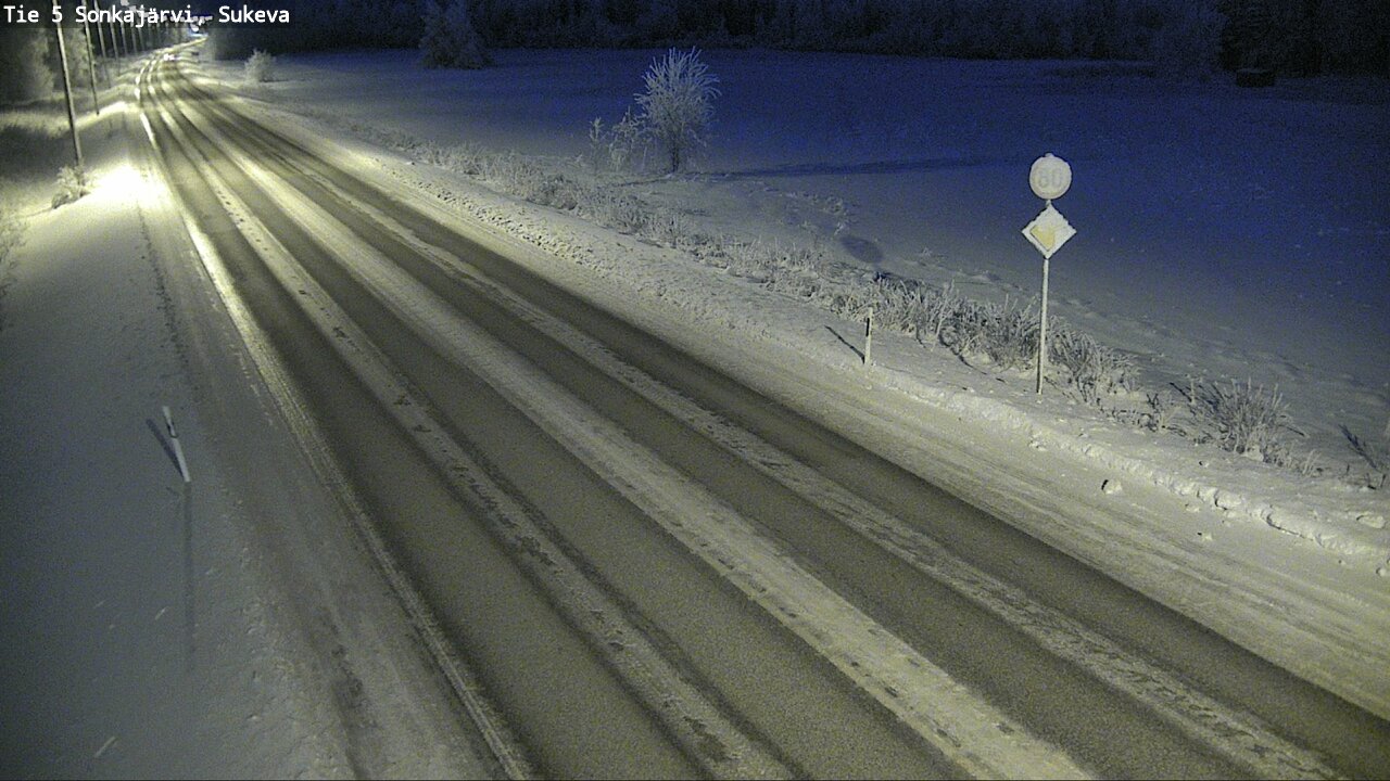 Weather Camera Image Väg 5 Sonkajärvi, Sukeva, Sonkajärvi, Pohjois-Savo