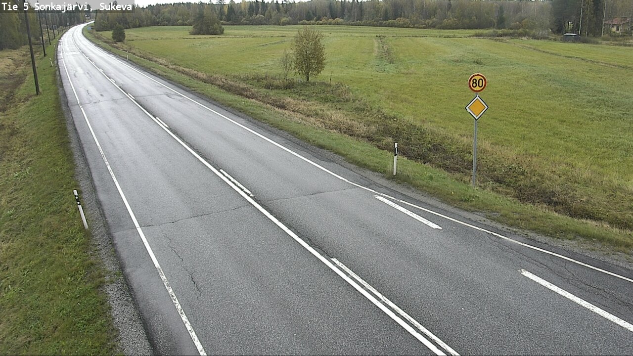 Weather Camera Image Road 5 Sonkajärvi, Sukeva, Sonkajärvi, Pohjois-Savo