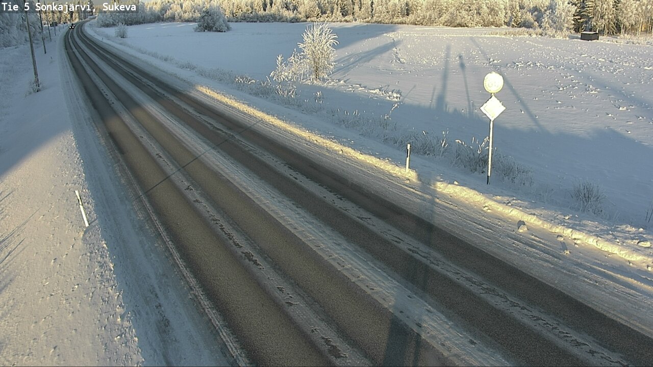 Weather Camera Image Väg 5 Sonkajärvi, Sukeva, Sonkajärvi, Pohjois-Savo