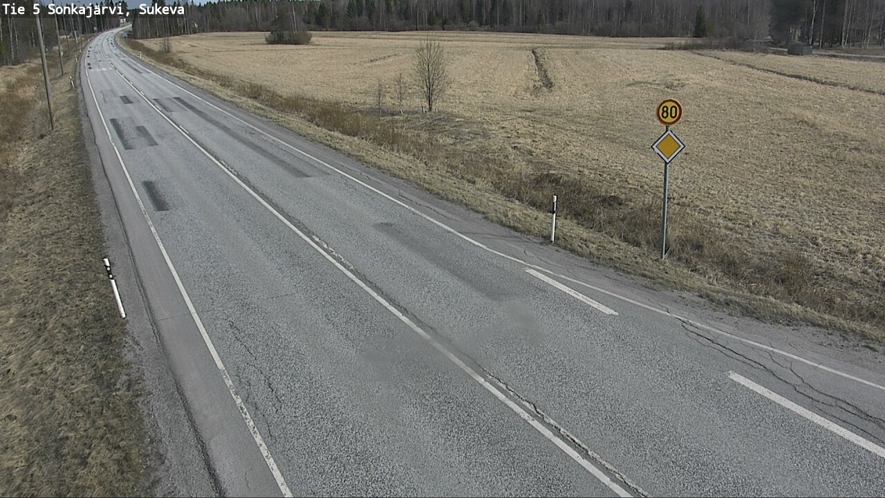 Weather Camera Image Road 5 Sonkajärvi, Sukeva, Sonkajärvi, Pohjois-Savo
