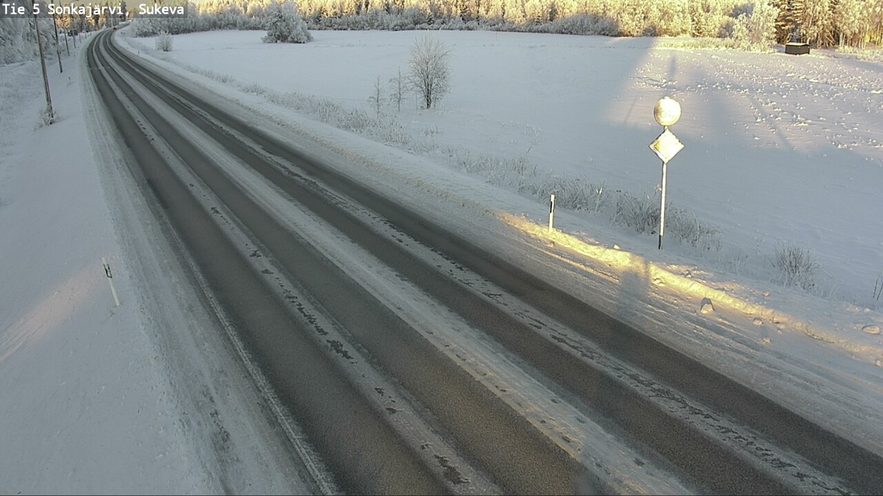 Weather Camera Image Väg 5 Sonkajärvi, Sukeva, Sonkajärvi, Pohjois-Savo