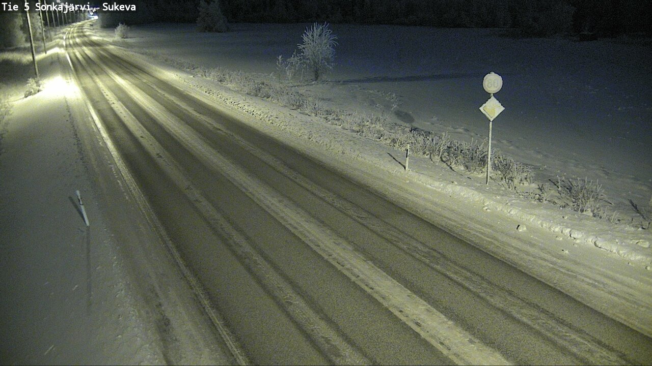 Weather Camera Image Väg 5 Sonkajärvi, Sukeva, Sonkajärvi, Pohjois-Savo