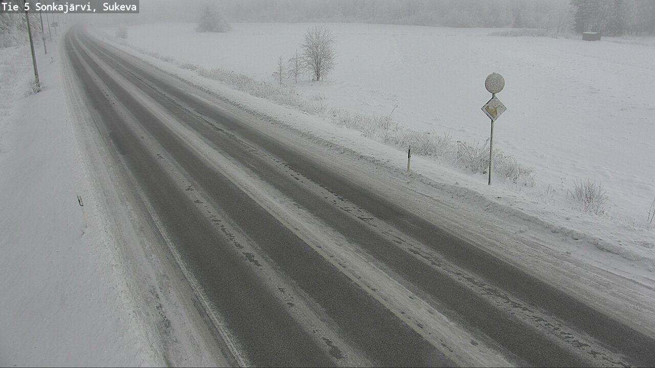 Weather Camera Image Väg 5 Sonkajärvi, Sukeva, Sonkajärvi, Pohjois-Savo