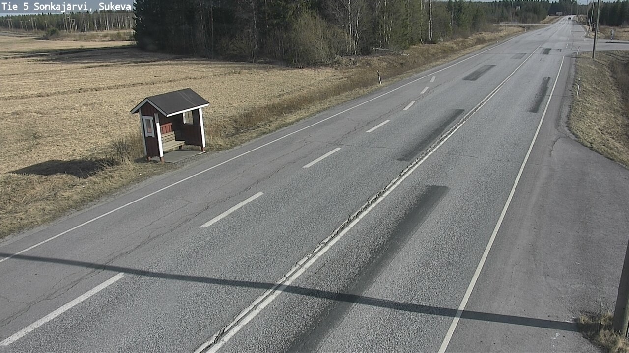 Weather Camera Image Väg 5 Sonkajärvi, Sukeva, Sonkajärvi, Pohjois-Savo