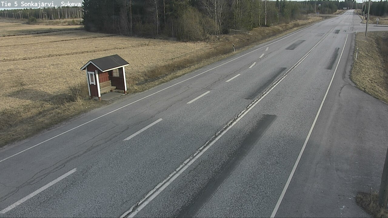 Weather Camera Image Väg 5 Sonkajärvi, Sukeva, Sonkajärvi, Pohjois-Savo