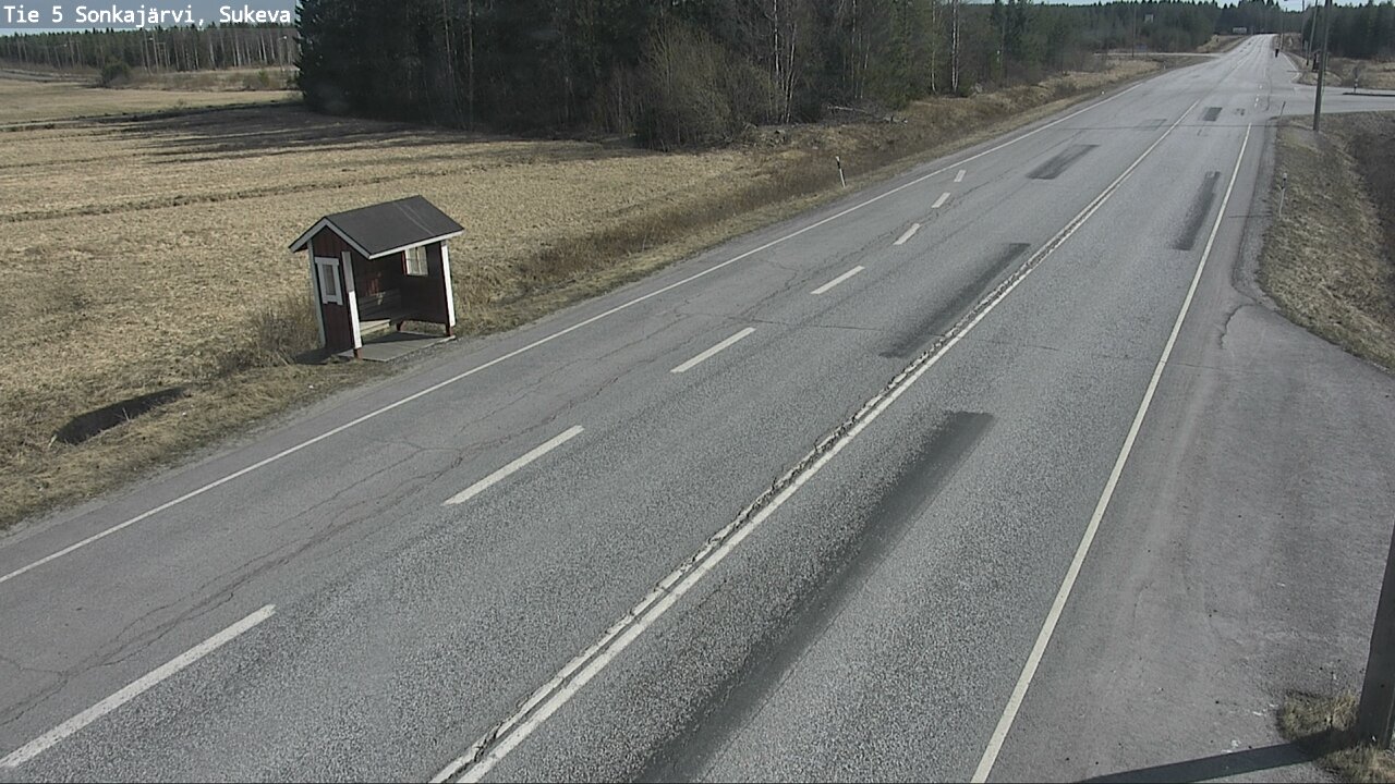 Weather Camera Image Väg 5 Sonkajärvi, Sukeva, Sonkajärvi, Pohjois-Savo
