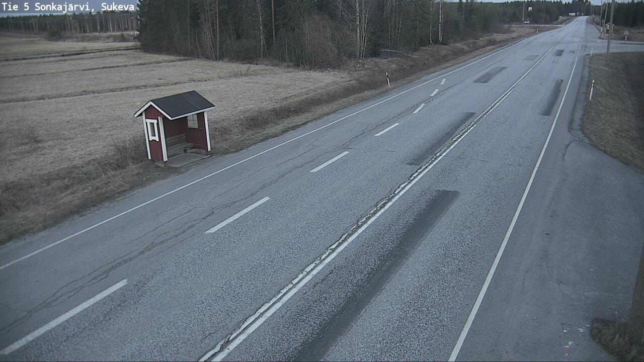 Weather Camera Image Väg 5 Sonkajärvi, Sukeva, Sonkajärvi, Pohjois-Savo