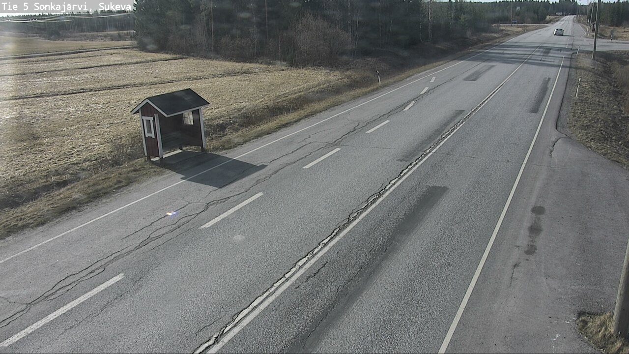 Weather Camera Image Väg 5 Sonkajärvi, Sukeva, Sonkajärvi, Pohjois-Savo