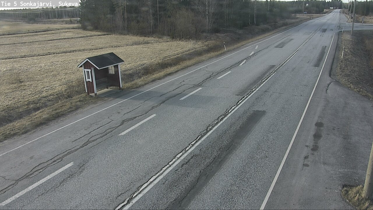 Weather Camera Image Väg 5 Sonkajärvi, Sukeva, Sonkajärvi, Pohjois-Savo