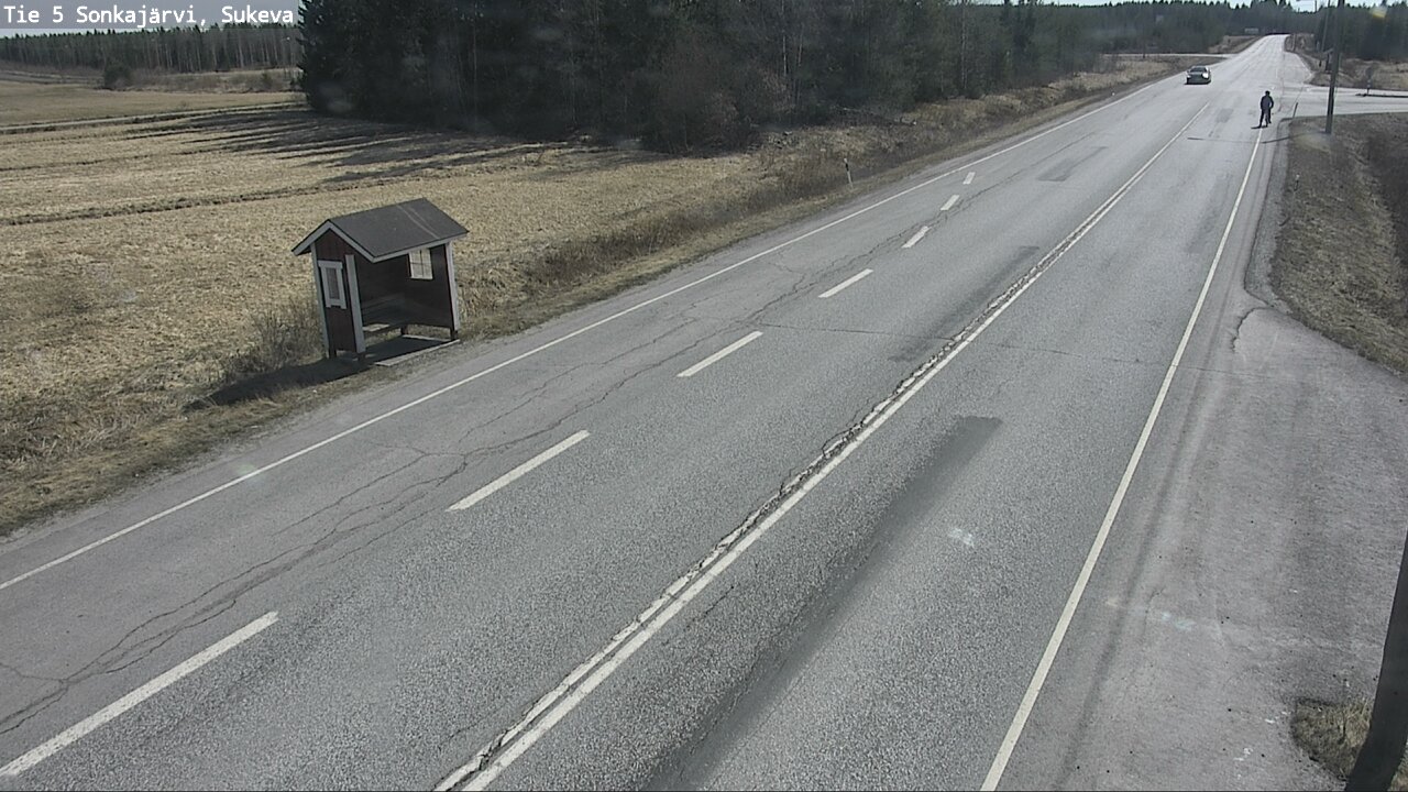 Weather Camera Image Väg 5 Sonkajärvi, Sukeva, Sonkajärvi, Pohjois-Savo