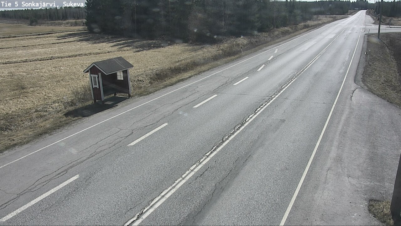 Weather Camera Image Väg 5 Sonkajärvi, Sukeva, Sonkajärvi, Pohjois-Savo