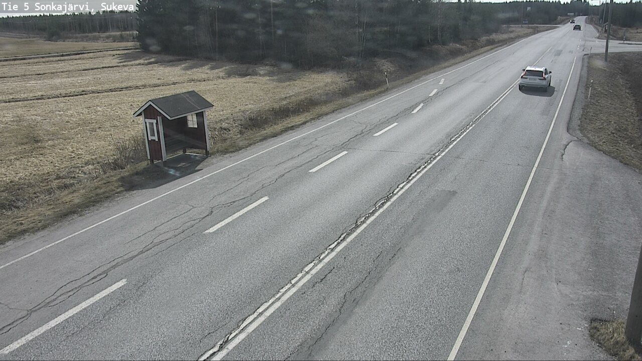 Weather Camera Image Väg 5 Sonkajärvi, Sukeva, Sonkajärvi, Pohjois-Savo