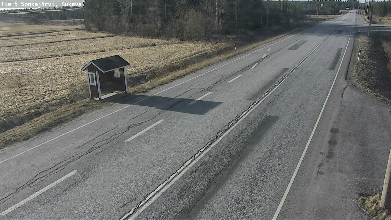Weather Camera Image Väg 5 Sonkajärvi, Sukeva, Sonkajärvi, Pohjois-Savo