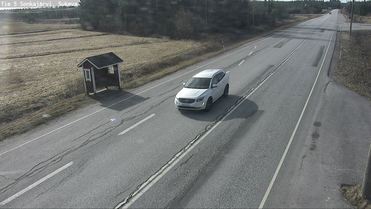 Weather Camera Image Väg 5 Sonkajärvi, Sukeva, Sonkajärvi, Pohjois-Savo
