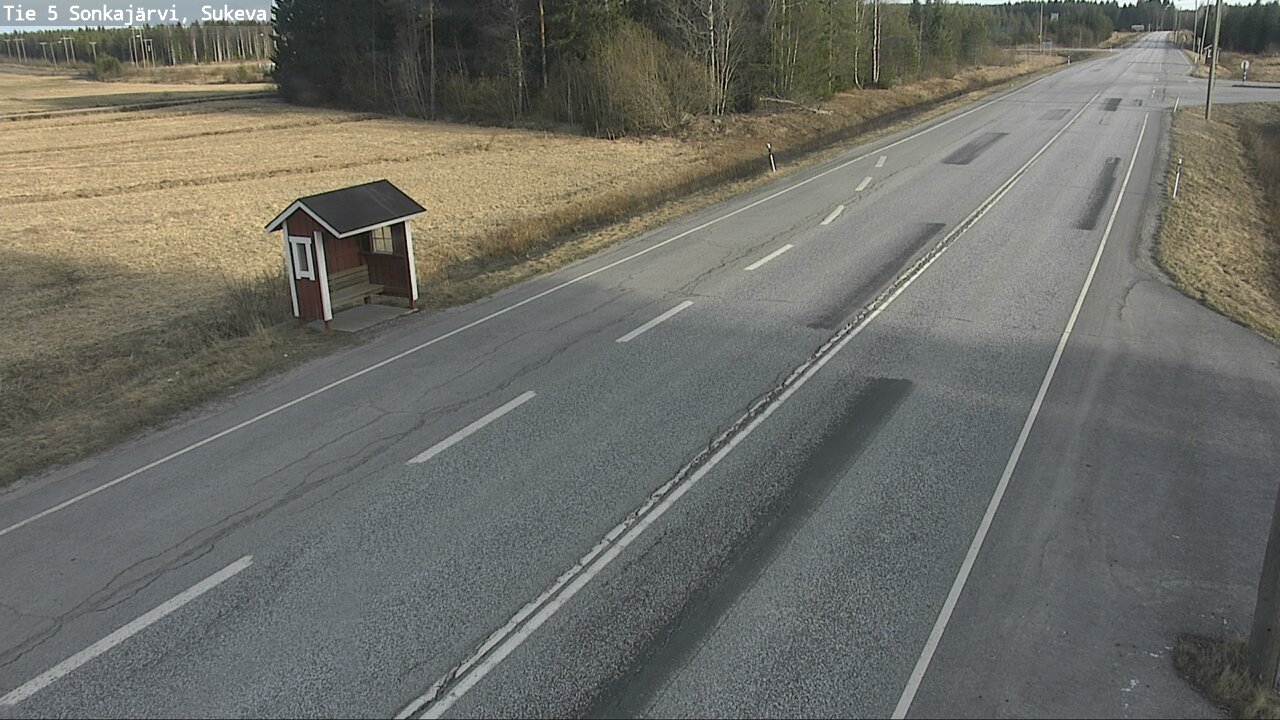 Weather Camera Image Väg 5 Sonkajärvi, Sukeva, Sonkajärvi, Pohjois-Savo