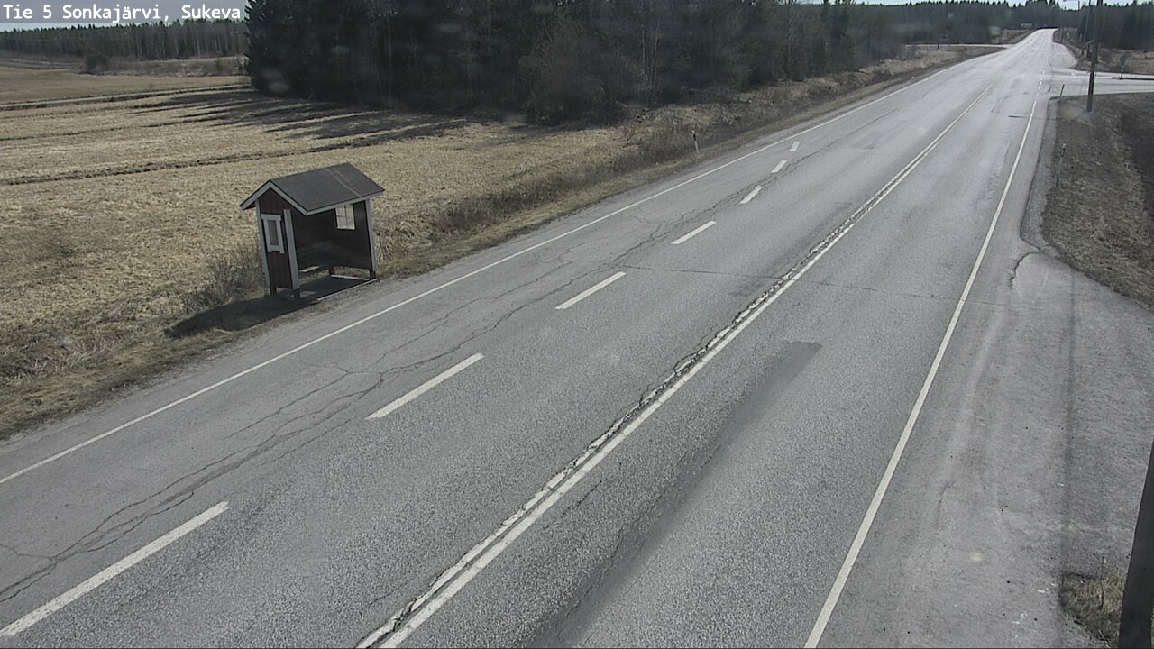 Weather Camera Image Väg 5 Sonkajärvi, Sukeva, Sonkajärvi, Pohjois-Savo