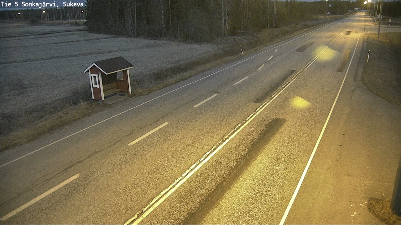 Weather Camera Image Väg 5 Sonkajärvi, Sukeva, Sonkajärvi, Pohjois-Savo